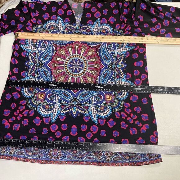 NICOLE By Nicole Miller Multicolored Geometric Tunic Top Size XL‎ - Picture 9 of 9